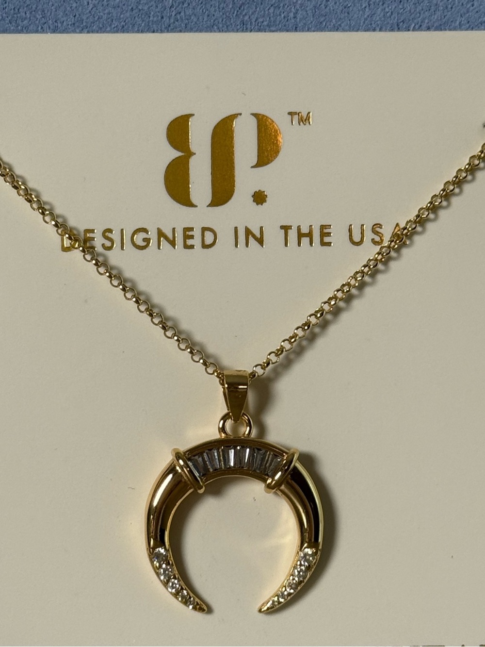 Bomb Party Vermeil Sterling Club Necklace“Effortless Win” Brand New!